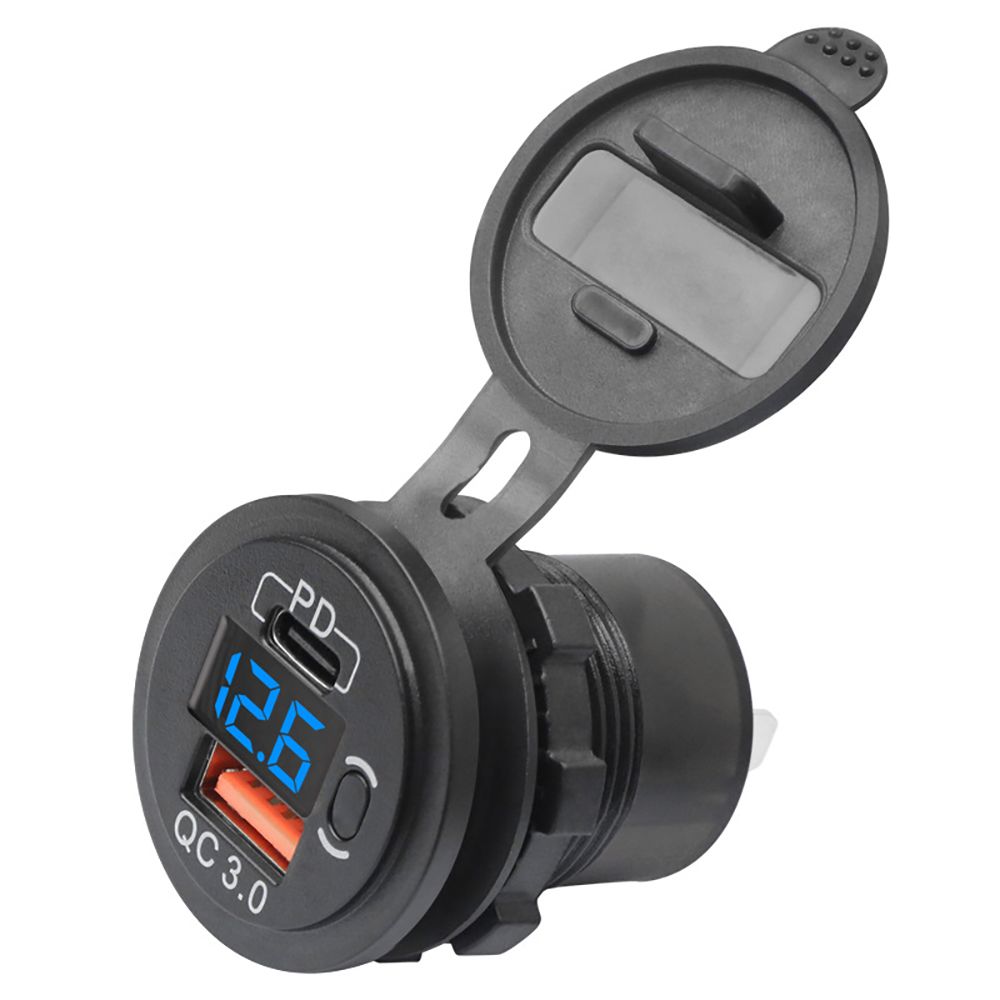 Interrupteur USB Chargeur PD+QC3.0 Pour Tableau De Bord - Compatible Nissan Y61, 12V-24V - Neuf
