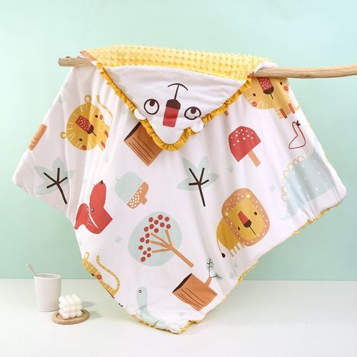 Jaune Couverture Couches De Gaze Serviette Couette Coton Simple Double Sieste Couette Été Cool Couette Enfants Bébé Sieste Couverture Couverture Couverture Lit Couvertures