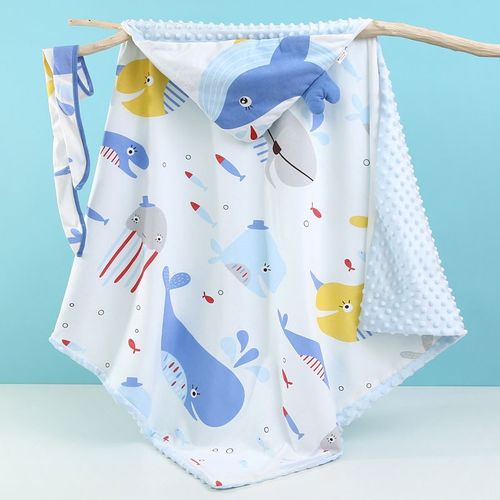 La Baleine Couverture Couches De Gaze Serviette Couette Coton Simple Double Sieste Couette Été Cool Couette Enfants Bébé Sieste Couverture Couverture Couverture Lit Couvertures