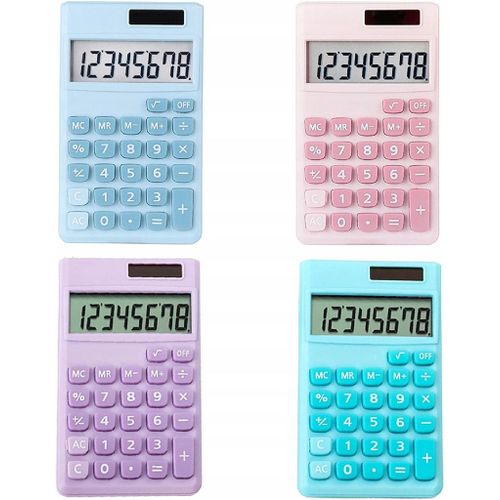 Petite calculatrice de poche 4 pieces basic calc