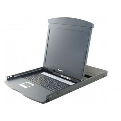 Dual Rail 19" Lcd Console + 8-port Kvm Switch Vga/ Ps2-usb