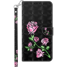 Coque Pour Iphone 13 Mini Housse Pu Cuir Avec Mignonne Motif Dessin Antichoc Portefeuille Etui A Rabat Protection Etui Flip Folio Case Cover Pour Iphone 13 Mini, Rose