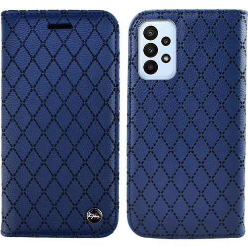 Coque Pour Samsung Galaxy A23 5g, Pu Cuir A Rabat Flip Housse Etui Pour Samsung Galaxy A23 5g 6.6"" Avec Motif Dessin Retro Gaufrage, Etui Case Antichoc Cover Portefeuille, Vert
