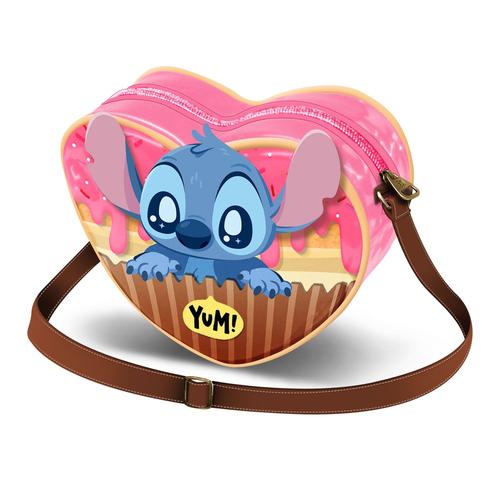 Sac à Bandoulière Coeur Casual - Disney Lilo et Stitch Muffin - Rose - Taille Unique