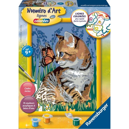 Artistique Numéro D'art - Moyen - Chat Et Son Compagnon Le Papillon