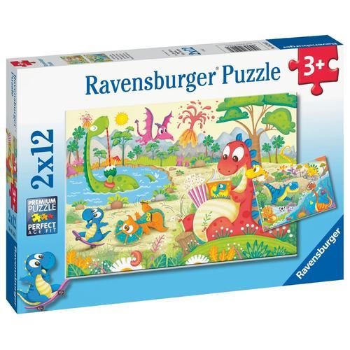 Puzzle Mes Dinos Préférés        2x12p