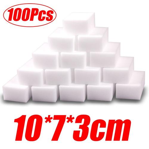 Gomme éponge magique en mélamine pour voiture,nettoyant pour livre de détails automatiques,éponges de lavage de voiture,10x7x3cm,50 pièces,100 pièces - Type 100Pcs big