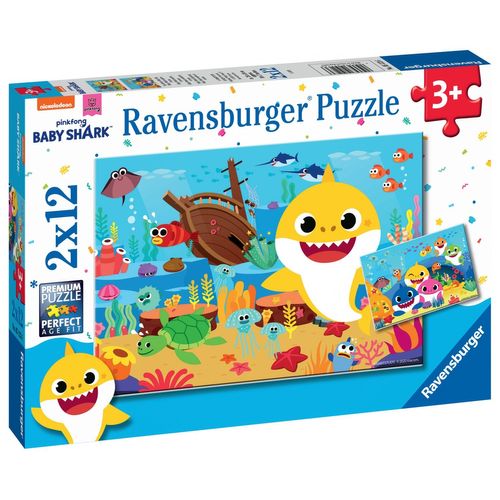 Puzzle Puzzles 2x12 P - Baby Shark Explore L'océan
