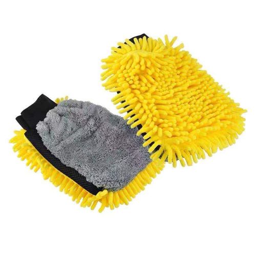 Gants de lavage de voiture Chenille,éponge microfibre,sans rayures,velours corail,Double face,outil de nettoyage - Type Style 4