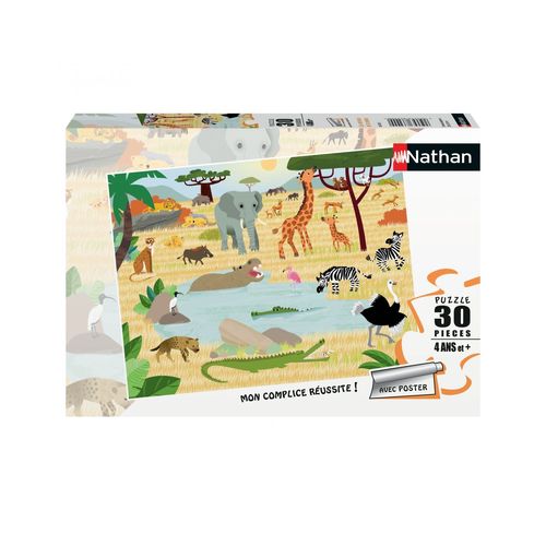 Puzzle N Nathan Puzzle 30 P - Les Animaux De La Savane