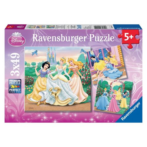 Puzzle 3x49 Pièces - Rêves De Princesses / Disney Princesses