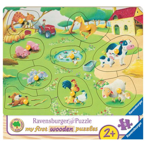 Puzzle My First Wooden Puzzle 9 P - La Ferme