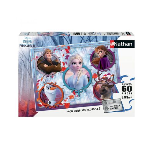 Puzzle N Nathan Puzzle 60 P - Unis Pour La Vie / Disney La Reine Des Neiges 2