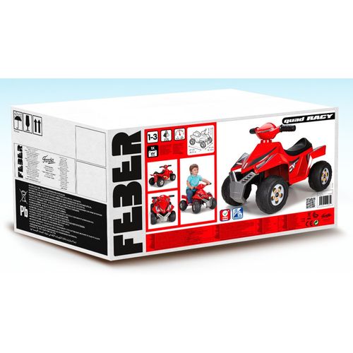 Quad With Battery Feber - Quad Racy 6v - Rouge