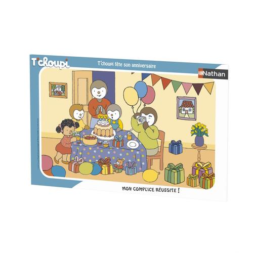 Puzzle N Nathan Puzzle Cadre 15 P - T'choupi Fête Son Anniversaire