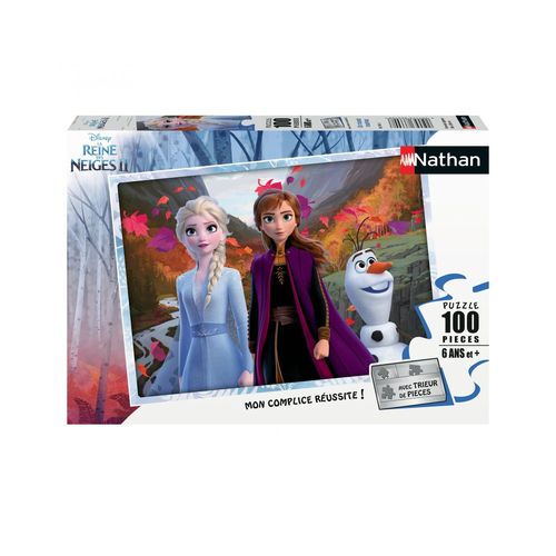 Puzzle N Nathan Puzzle 100 P - Un Monde Magique / Disney La Reine Des Neiges 2