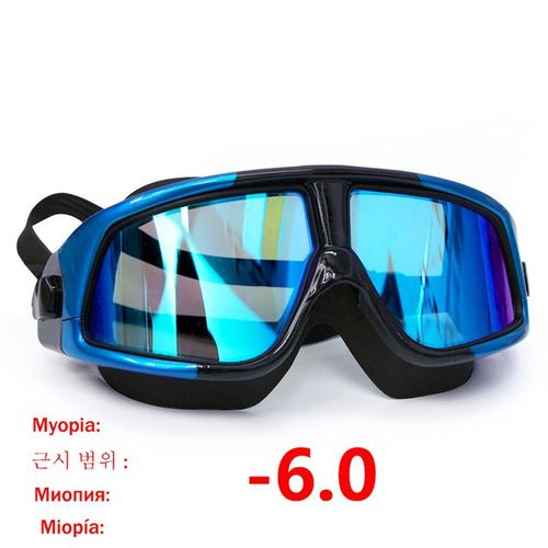 Lunettes De Natation Myopie,Anti-Buée Uv - Type 6.0 Myopia