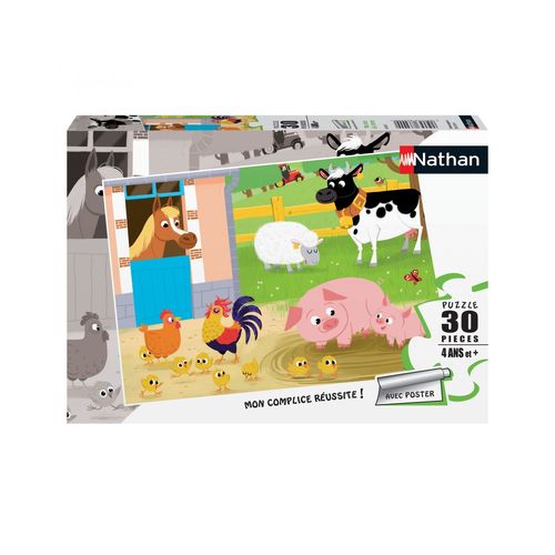 Puzzle N Nathan Puzzle 30 P - Mes Amis De La Ferme
