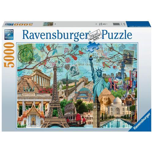 Puzzle Puzzle 5000 P - Carte Postale Des Monuments