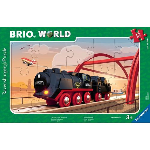 Puzzle Cadre 15p Locomotive À Vapeur / Brio