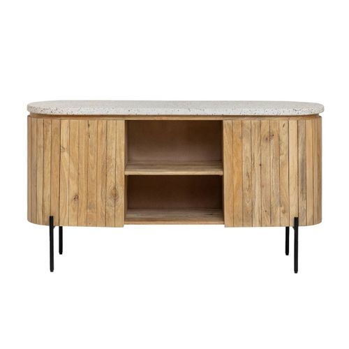 Buffet En Bois Marron 140 Cm