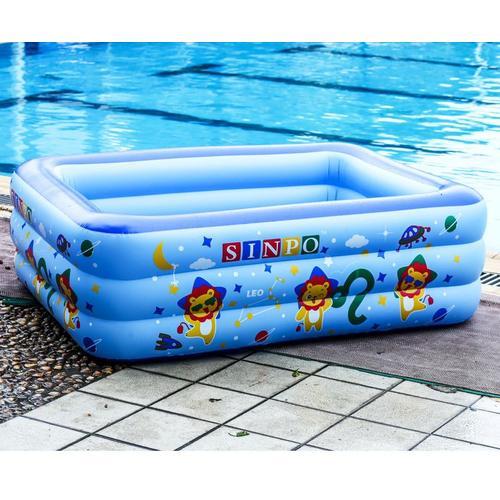 Piscine gonflable en PVC pour enfants,pataugeoire d'été pour bébés,130cm - Type 120mBlue