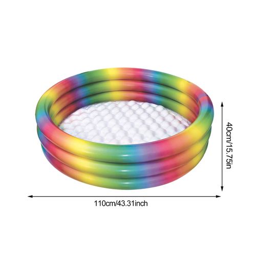 Piscine gonflable rectangulaire en PVC pour enfants,baignoire de pataugeoire épaisse,sports d'intérieur,extérieur,été,2021,110 cm,128 cm,155cm - Type 110cm #B