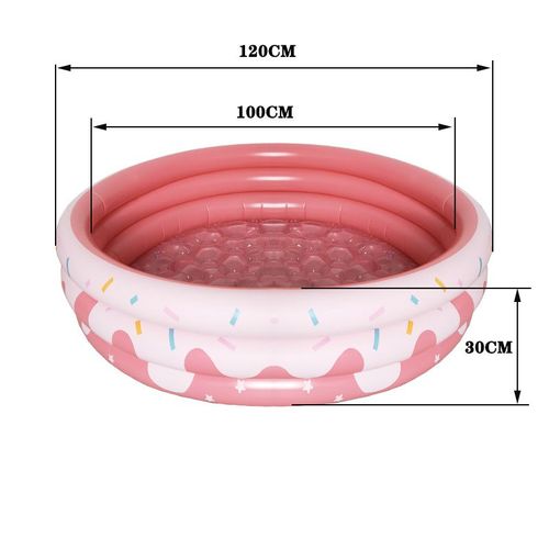 Piscine gonflable ronde et pliable d'intérieur et d'extérieur pour enfants,piscine domestique en Pvc épais pour nourrissons LB888 - Type color2