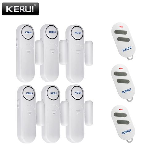 KERUI D121-Capteur magnétique sans fil pour porte et fenêtre,système d'alarme de sécurité domestique,anti-vol,détecteurs de télécommande,120dB,300 pieds - Type Alarm Kit 7