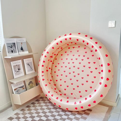 Ins-Piscine Gonflable D'été À Rayures Rétro Pour Bébé,Baignoire Ronde Épaisse Pour La Maison,Piscine À Balles Océarabes Pour L'intérieur Et L'extérieur - Type Powder 150