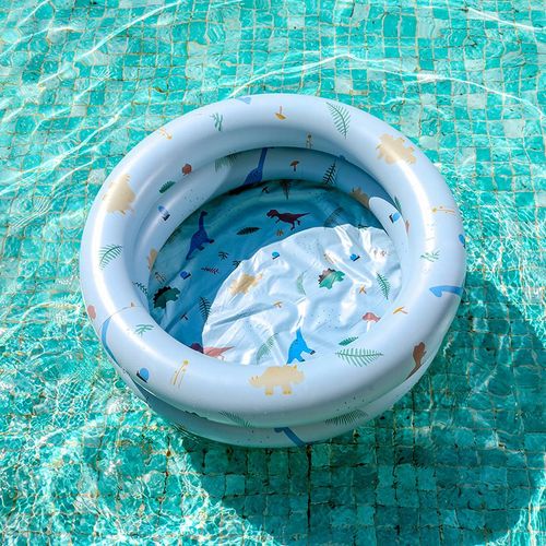 Piscine Gonflable Ronde Rétro Pour Enfants,Jeu Pliable Pour Bébé,Piscine Épaisse Pour La Maison,Piscine À Balles Océanique Pour Garden Party - Type Blue 120cm