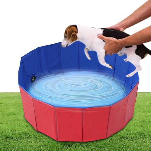 Piscine Pliable Pour Animaux De Compagnie,Baignoire Pour Chiens,Bain Cool D'été,Baignoire De Lavage,Accessoires Pour Animaux De Compagnie,Intérieur Et Extérieur - Type 80x20cm #A