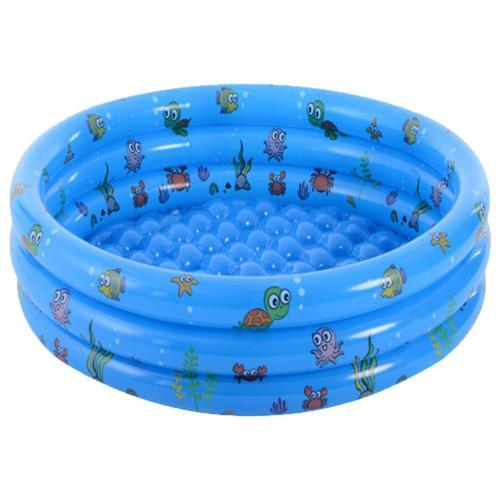 Piscine gonflable pour enfants,pataugeoire en PVC épaissi,2x13,7 pouces,pour les fêtes d'eau d'été - Type Blue