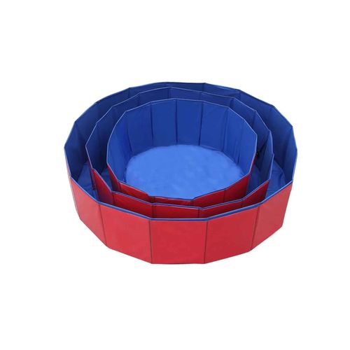 Piscine Mobile Pliante Pour Animaux De Compagnie,Baignoire Pour Animaux De Compagnie En Pvc,Fournitures De Livres,Bassin De Sable Pour Grands Et Petits Chiens Et Chats - Type Tafu-Red-60x20