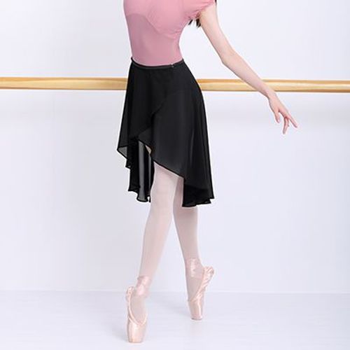 Jupe De Ballet En Mousseline De Soie Pour Femmes,Jupe En Tulle,Olympiques De Danse En Polyester Noir,Robe D'entraînement Pour Filles Adultes