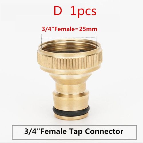 Pistolet à eau allergique rapide,robinet en laiton,connecteur ple,raccords de tuyau,outils d'arrosage de jardin,1/2 "",3/4"" - Type D 1pcs