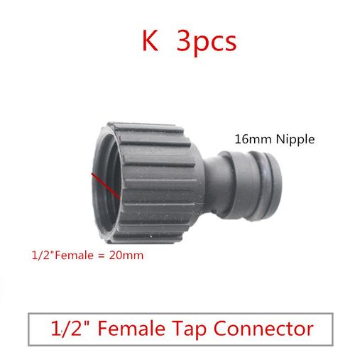 Pistolet à eau allergique rapide,robinet en laiton,connecteur ple,raccords de tuyau,outils d'arrosage de jardin,1/2 "",3/4"" - Type K 3pcs