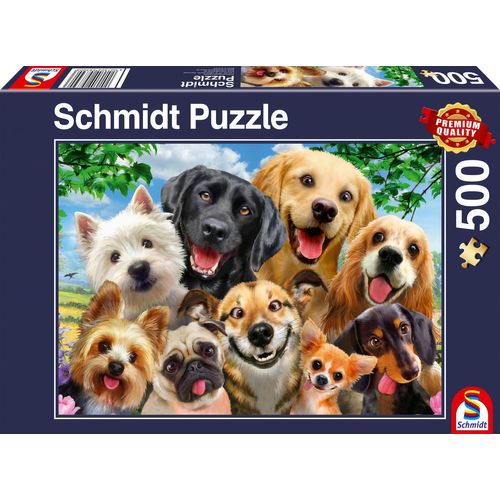 Puzzles Selfie De Chiens, 500 Pcs