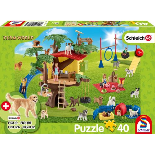 Puzzles Farm World, Chiens Heureux, 40 Pcs