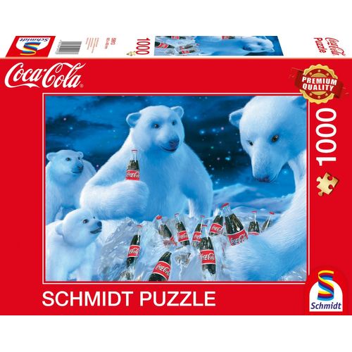 Puzzles Coca Cola Ours Polaires, 1000 Pcs