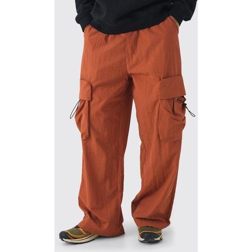 Pantalon Cargo Résistant À L'eau Et À Taille Élastiquée Homme - Orange - L, Orange