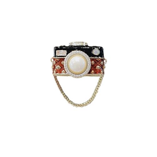 Vintage Caméra Broche Marée Personnalité Dame Épingle Collier Anti - Marche Boucle Costume Fringe Accessoires Corsage
