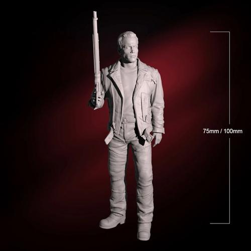 Figurine De Collection Terminator En Résine - Échelle 1:24, Thème Cinéma 7,5 Cm