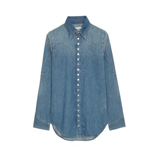 Zadig & Voltaire - Blouses & Shirts > Denim Shirts - Blue