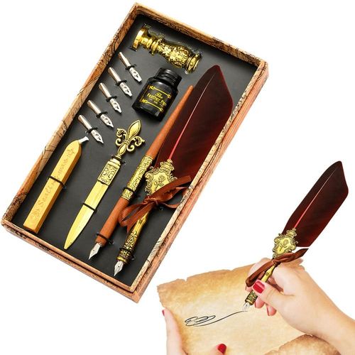 Plume Et Encre Ensemble Plume Ensemble Antique Calligraphie Stylo Encre Stylo Plume Encre Ensemble Comprend Stylo Plume Encre