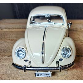 Coccinelle/Beetle Volskwagen 1955 Beige Crème Burago (12036) 1/18-Burago