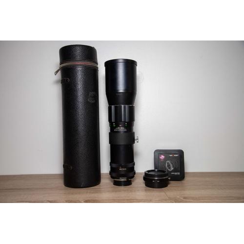 Objectif Soligor 400mm f/6.3 avec adaptateur Canon EOS EF