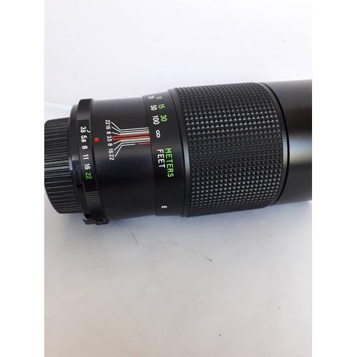 OBJECTIF VIVITAR 200 mm F3.5 AUTO TELEPHOTO MONTURE MINOLTA MD