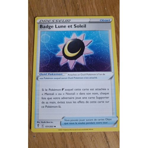 Pokémon Badge Lune Et Soleil 151/203