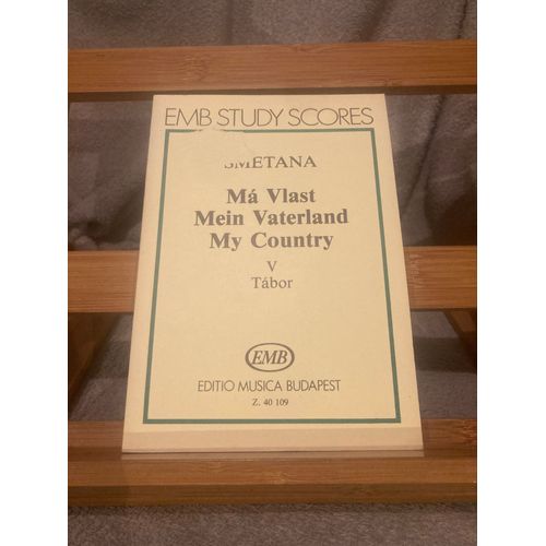Smetana Ma Vlast V Tabor Partition Orchestre Emb Z. 40109